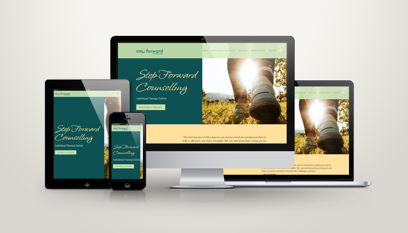 Step Forward Counselling Web Design