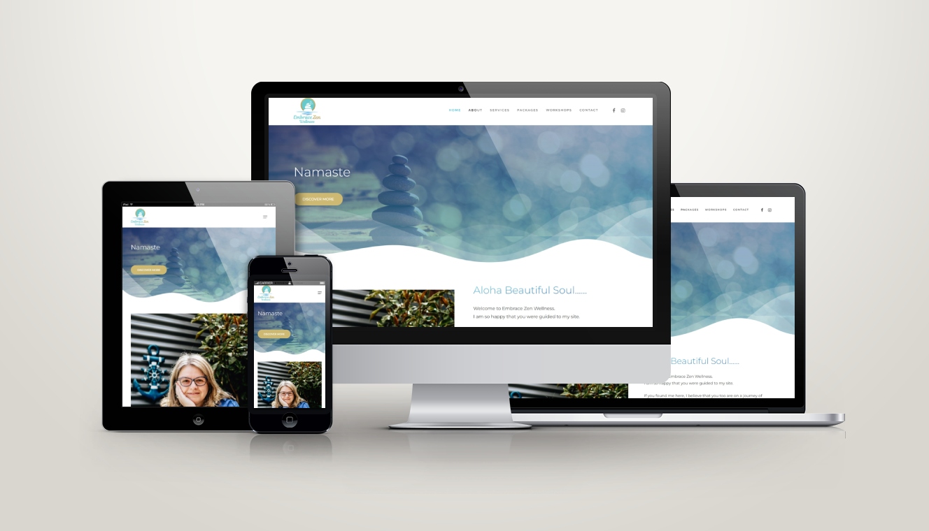 Embrace Zen Wellness Website Design